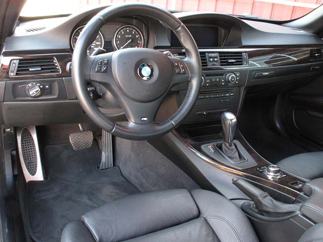 Clean, Black BMW Interior